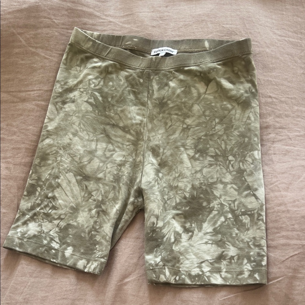 Cotton citizen Olive Tie-Dye bike Shorts
